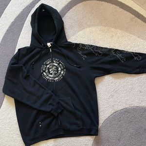 Element zip up hooded sweatshirt XL